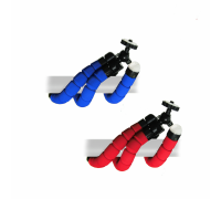 Монопод - трипод для камеры и смартфона FLEX-01BR-N, синий и красный цвет