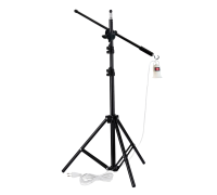 Светильник фонарь уличный патрон подвесной с выключателем и кабелем на стойке держателе JBH-63K