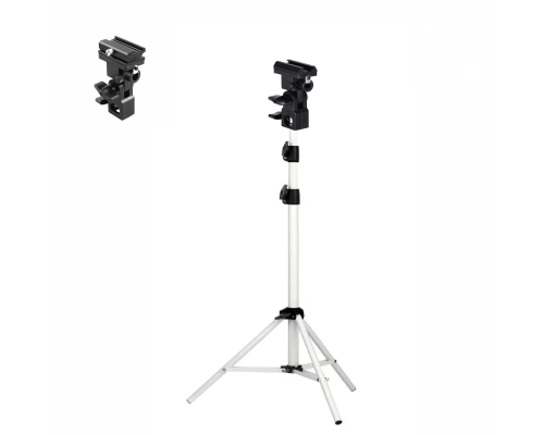 Штатив для съемки WST-156-E с держателем для вспышки и зонта, зажим тип E с холодным башмаком
