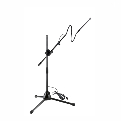 Светильник GSV-ML35 для наращивания ресниц, маникюра, лампа косметологическая черная на стойке с планкой ML-35