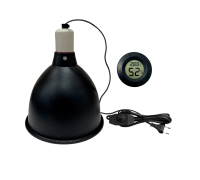 Защитный плафон LST215D с диммером и термометр гигрометр для террариума, рептилий