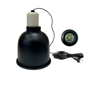 Защитный плафон LST145D с диммером и термометр гигрометр для террариума рептилий