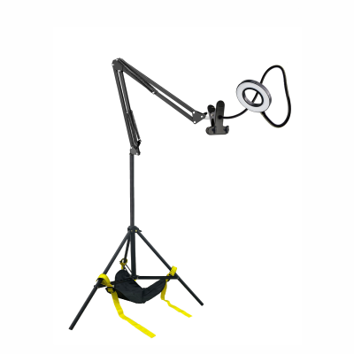 Напольный станок ST-RL9BD-JBH-U-M для вышивания крестиком, держатель для пялец с лампой на треноге JBH-U с мешком для противовеса