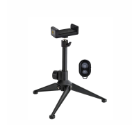 Настольная металл подставка MF-027-85B с держателем для съемки смартфоном и кнопка Bluetooth