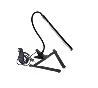 Настольная светодиодная лампа TGL-B-P, светильник черный с регулировкой яркости с зажимом и настольной подставкой