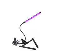 Фитолампа светодиодная для растений,1 панель, с регулируемым зажимом и настольной подставкой