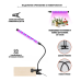 Фитолампа светодиодная для растений,1 панель, с регулируемым зажимом и настольной подставкой