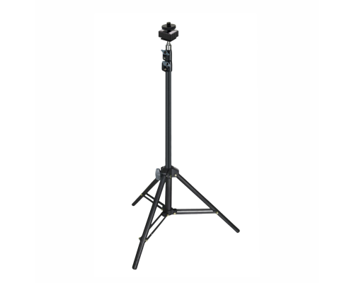 Штатив усиленный напольный для камеры LS-PAZ-AD-14 с креплением в паз и адаптером холодный башмак с резьбой 1/4, с одной гайкой