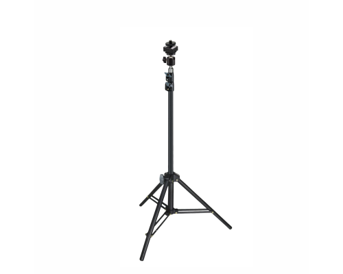 Штатив усиленный напольный для камеры LS-PAZ-ADSH-14 с креплением в паз на шарнире и адаптером холодный башмак с резьбой 1/4, с одной гайкой
