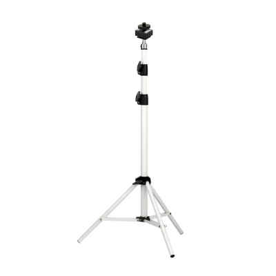 Штатив напольный белый для камеры WST-PAZ-AD-14 с креплением в паз и адаптером холодный башмак с резьбой 1/4, с одной гайкой