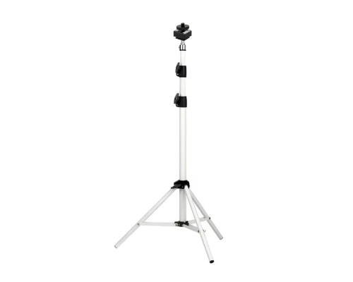 Штатив напольный белый для камеры WST-PAZ-AD-14 с креплением в паз и адаптером холодный башмак с резьбой 1/4, с одной гайкой
