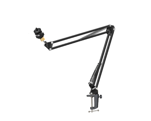 Стойка настольная для камеры STS-PAZ-AD2-14 с креплением в паз и адаптером холодный башмак с резьбой 1/4, две гайки