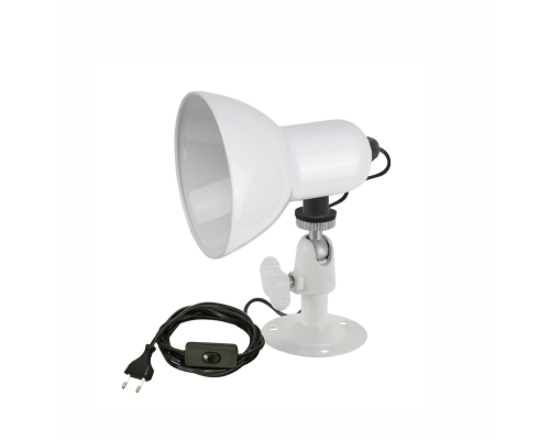 Настенный светильник AM-NKSH14-W со средним абажуром с регулировкой угла наклона, белый