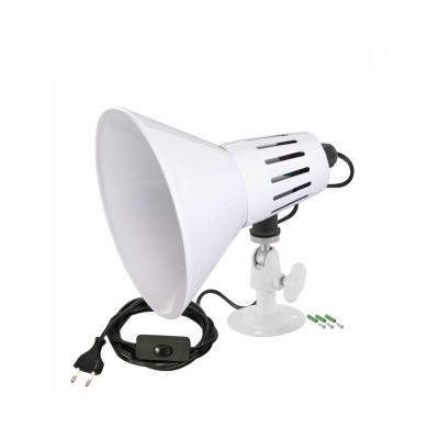 Настенный светильник AB-NKL-WW с большим абажуром с регулировкой угла наклона, белый