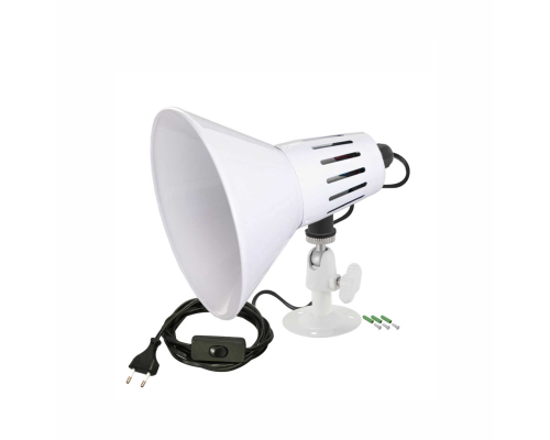 Настенный светильник AB-NKL-WW с большим абажуром с регулировкой угла наклона, белый