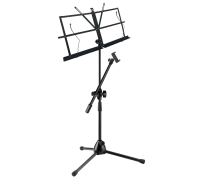 Подставка для нот PML-01-DT85 складной пюпитр на стойке с держателем для телефона на шарнире
