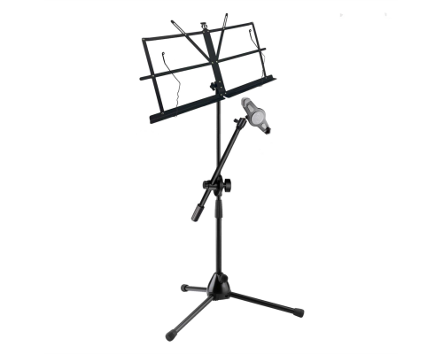 Подставка для нот PML-01-C18 складной пюпитр на стойке с держателем для планшета до 29 см