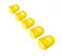 Напальчники силиконовые универсальные желтые для игры на гитаре, размер XXS, XS, S, M, L, 5шт