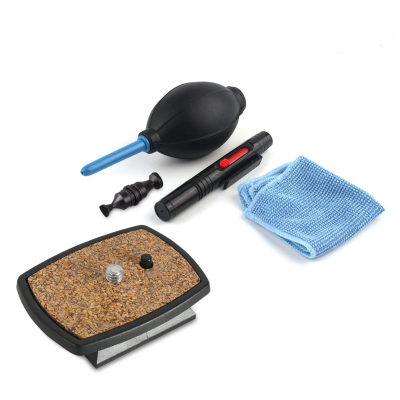 Быстросъемная площадка BH-8 с пробковым деревом для штатива, 43x43 мм, и набор для чистки объектива 3 в 1: салфетка, воздуходувка, ручка карандаш для чистки