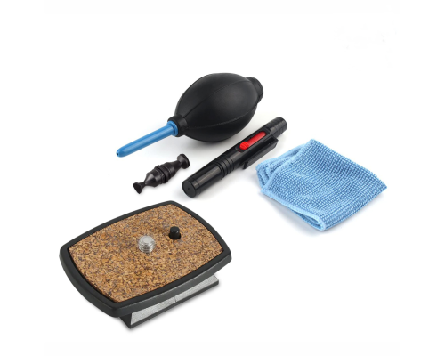 Быстросъемная площадка BH-8 с пробковым деревом для штатива, 43x43 мм, и набор для чистки объектива 3 в 1: салфетка, воздуходувка, ручка карандаш для чистки