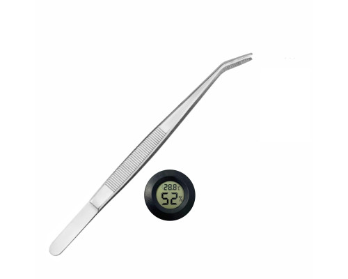 Набор для террариума NT-GP: гигрометр термометр и пинцет для рептилий