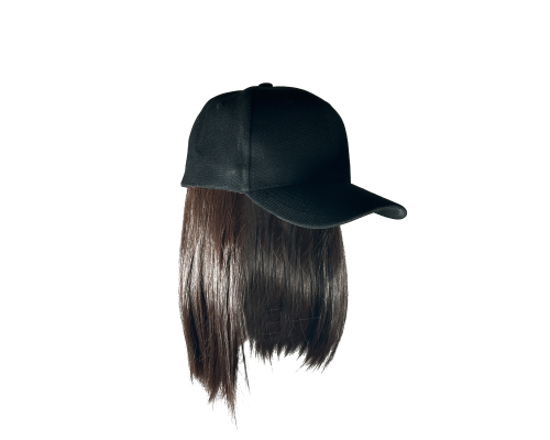 Парик: кепка с прямыми короткими волосами, цвет каштановый