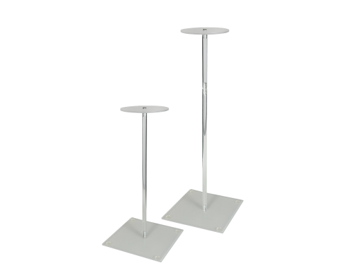 Комплект из 2 подставок для шапок с основанием 15х15 см, высота 31 и 44 см