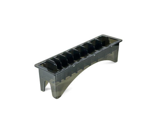 Подставка под насадки машинки для стрижки, прозрачная черная