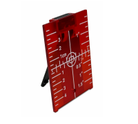 Магнитная мишень для лазерного уровня и нивелира, цвет красный