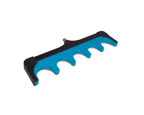 Держатель для удочек, 5 мест, с резьбовым креплением, цвет синий