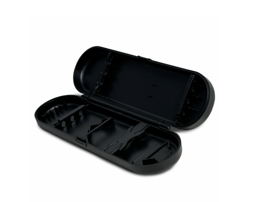 Чехол кейс на 3 дротика, 15.7х5.1х2.2 см, цвет черный, пластик