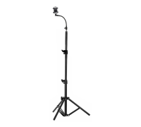 Быстросъемный гибкий держатель микрофона металл паук на напольной стойке JBH