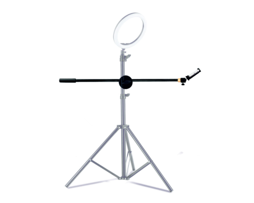 Наклонная стойка PRO-63-19T с держателем для телефона на шарнире для горизонтальной съемки на штатив 19 мм