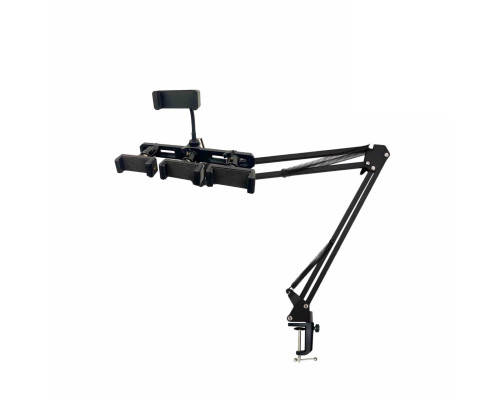 Настольная стойка усиленный пантограф ST-D4PS с четырьмя держателями для телефона с регулировкой наклона и поворота