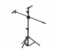 Микрофонная стойка журавль MCPro-4 с держателем бочонок и с держателем прищепка