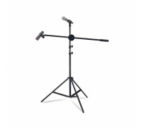Усиленная микрофонная стойка журавль LSPro-4 с держателем бочонок, держателем прищепка