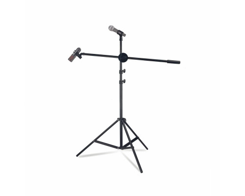 Усиленная микрофонная стойка журавль LSPro-4 с держателем бочонок, держателем прищепка