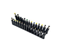 Штекер-переходники для блоков питания и ноутбуков, набор 28 шт.