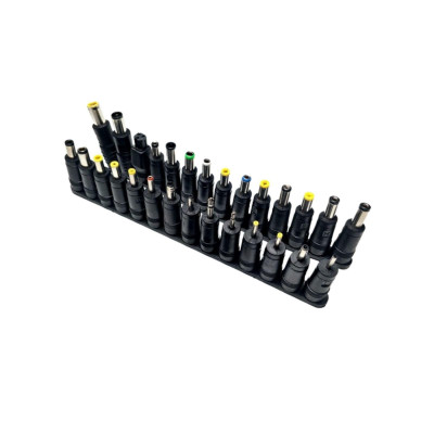 Штекер-переходники для блоков питания и ноутбуков, набор 28 шт.