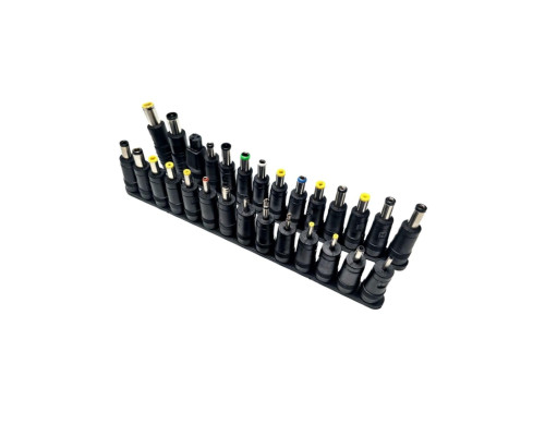 Штекер-переходники для блоков питания и ноутбуков, набор 28 шт.