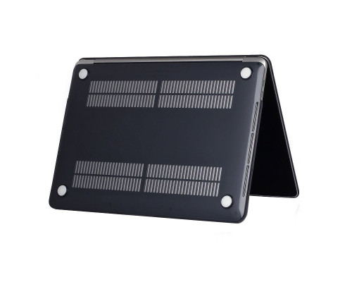 Пластиковый чехол-накладка для Apple MacBook Pro 16” прозрачный, темно-синий