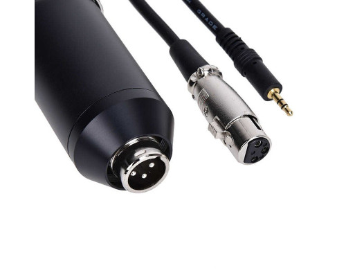 Конденсаторный микрофон BM-800 на настольной подставке с регулировкой высоты и держателем прищепкой, с кабелем XLR - Jack 3.5 и USB адаптером, черно-золотой