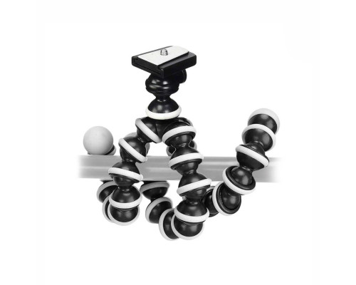 Гибкий штатив трипод Octopus Flex-26 для телефонов, фотокамер, кольцевых ламп, высота 26 см