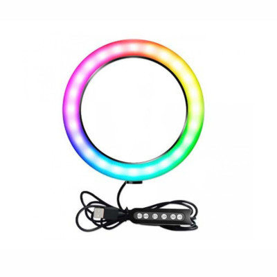 Кольцевая лампа RGB 20 см (без держателя телефона и шарнира)