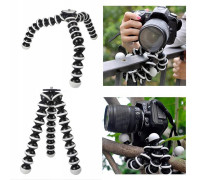 Гибкий штатив трипод Octopus Flex-25 усиленный, для телефонов, камер, кольцевых ламп, высота 24 см