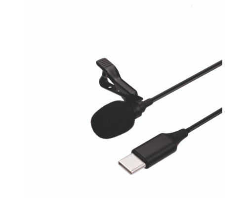 Петличный микрофон с разъемом USB Type-C с длиной кабеля 1.5 м