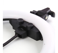 Кольцевая лампа, диаметр 36 см, с пультом ДУ и держателем для телефона