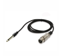 Кабель для микрофона, разъем 6.5mm XLR-Jack 6.3mm, 1.5 м