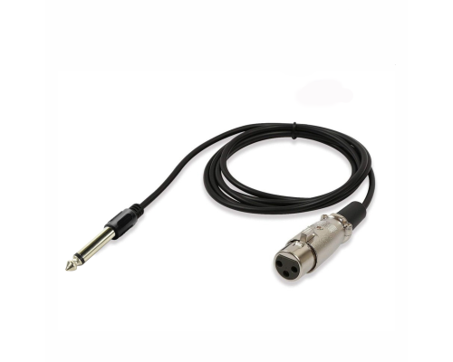 Кабель для микрофона, разъем 6.5mm XLR-Jack 6.3mm, 1.5 м