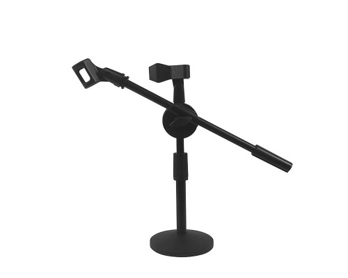 Настольная стойка для микрофона HY-371 с журавлем и двумя держателями